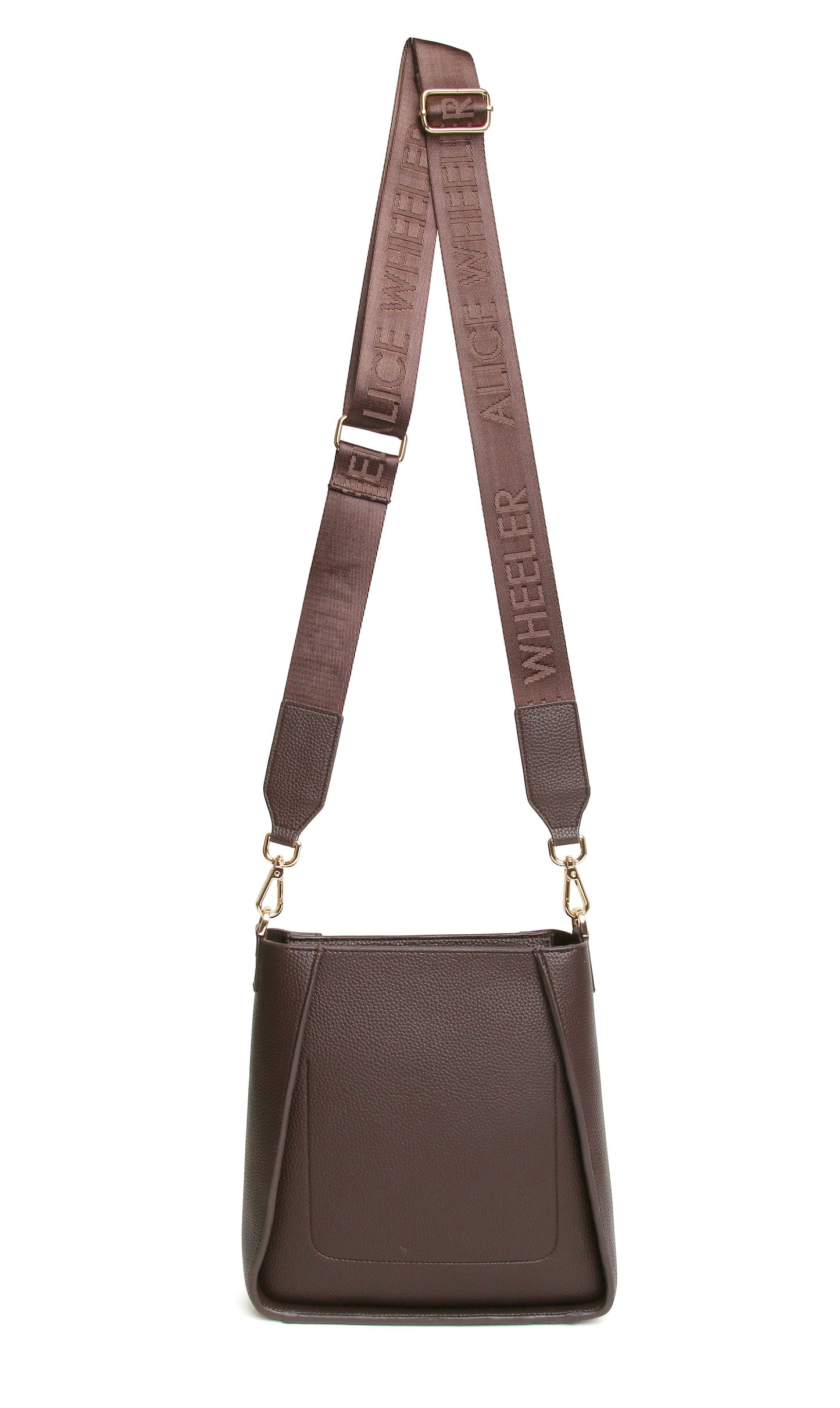 Alice Wheeler Kensington Cross Body Bag in Chocolate - AW6194