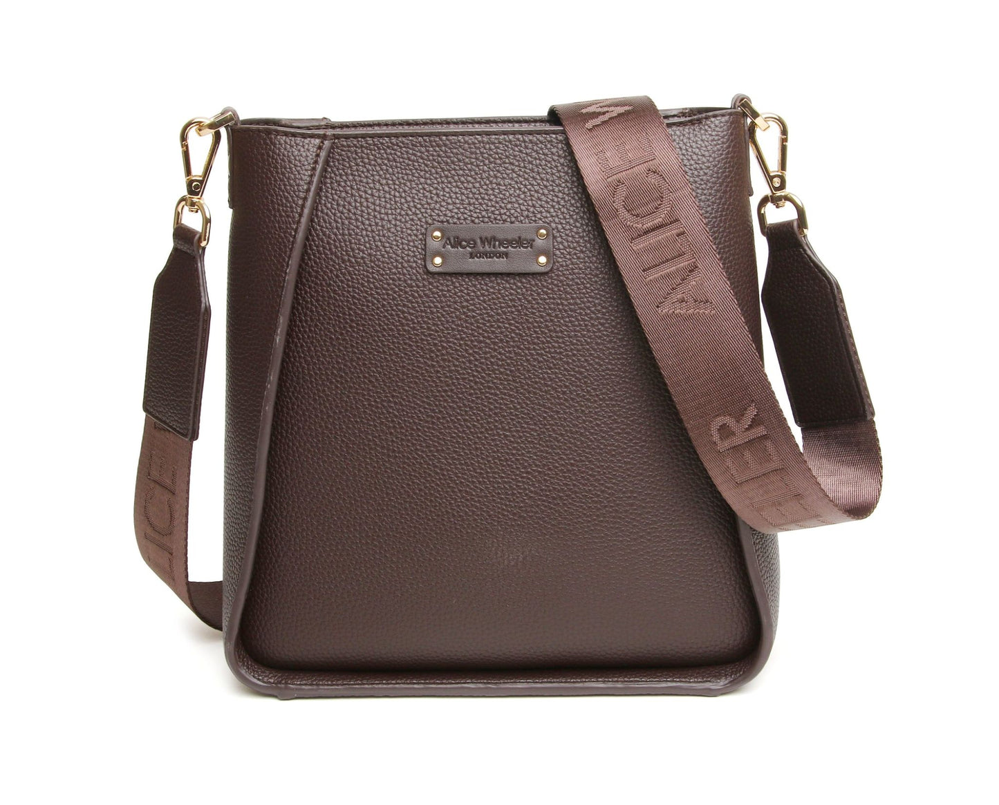 Alice Wheeler Kensington Cross Body Bag in Chocolate - AW6194