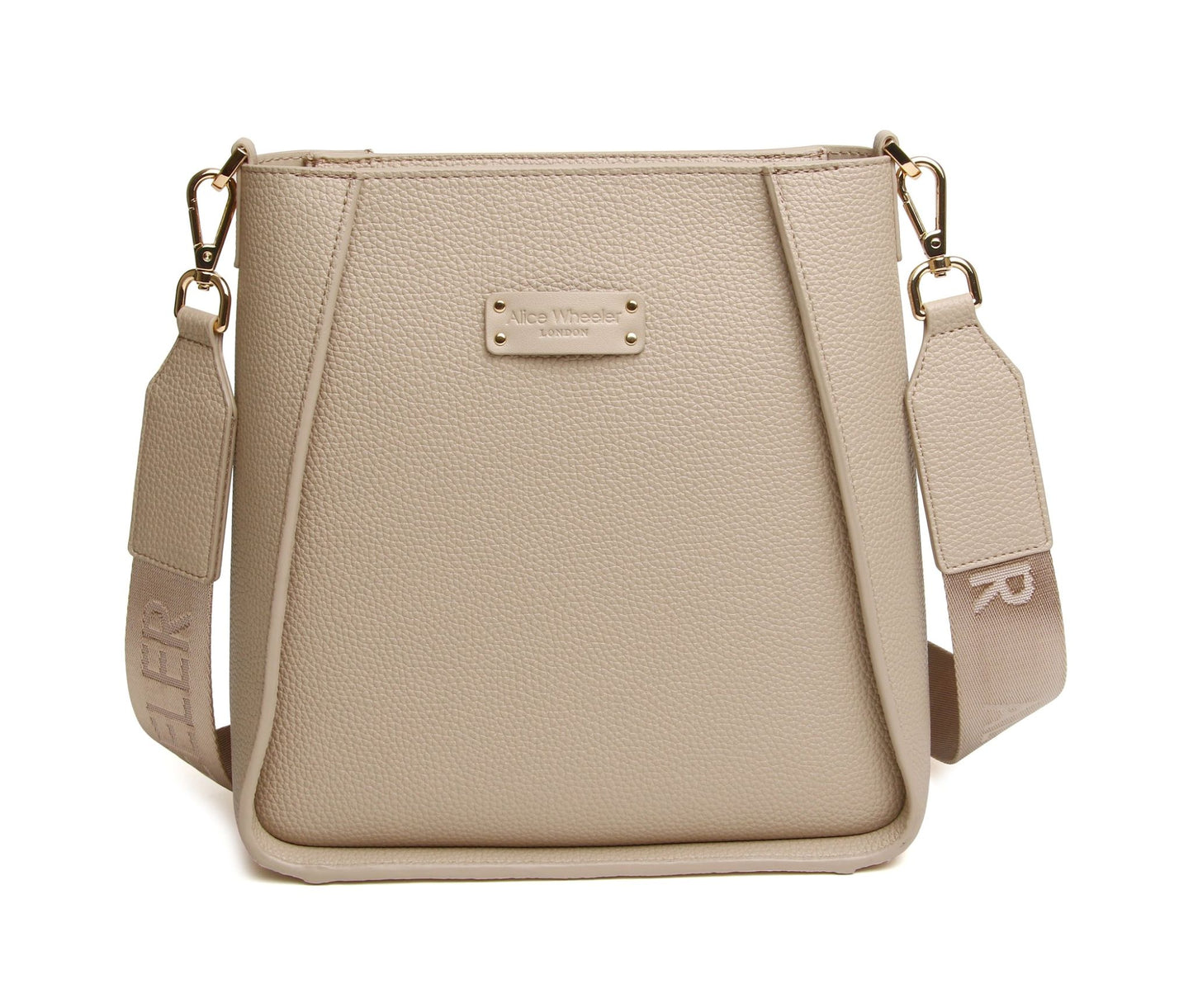 Alice Wheeler Kensington Cross Body Bag in Stone - AW6202