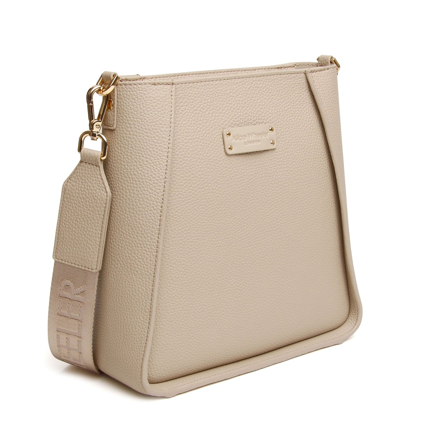 Alice Wheeler Kensington Cross Body Bag in Stone - AW6202