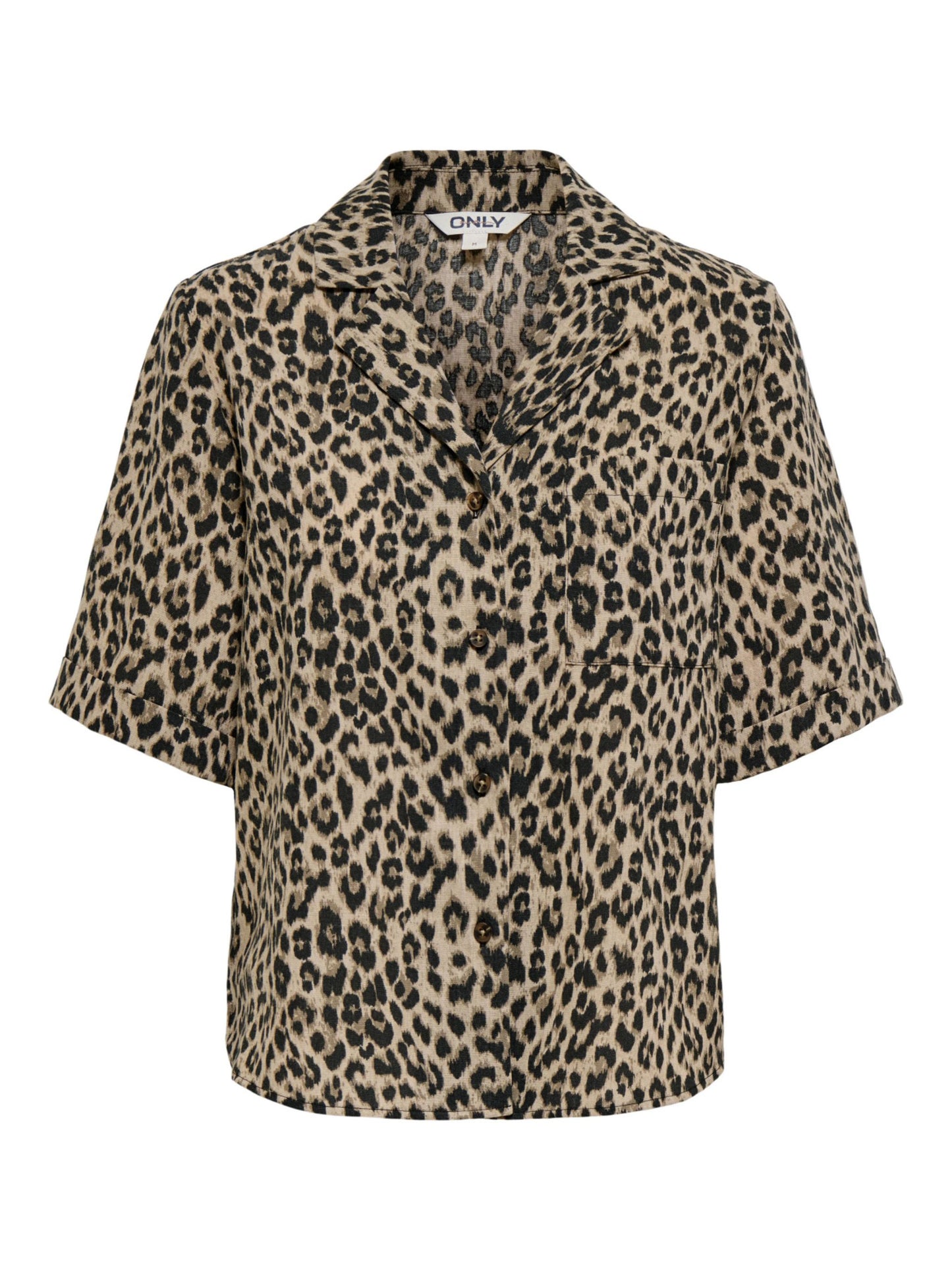 ONLY Leopard Print Button Shirt