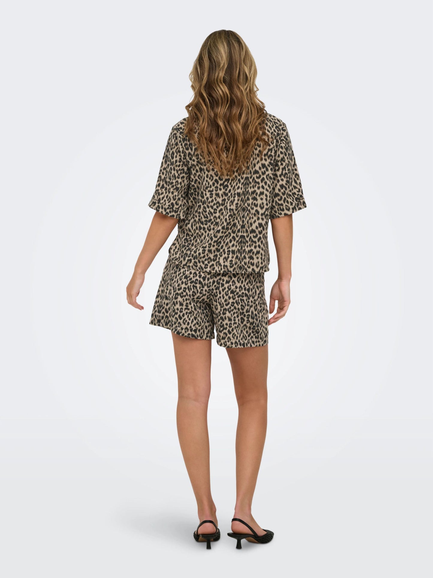 ONLY Leopard Print Button Shirt