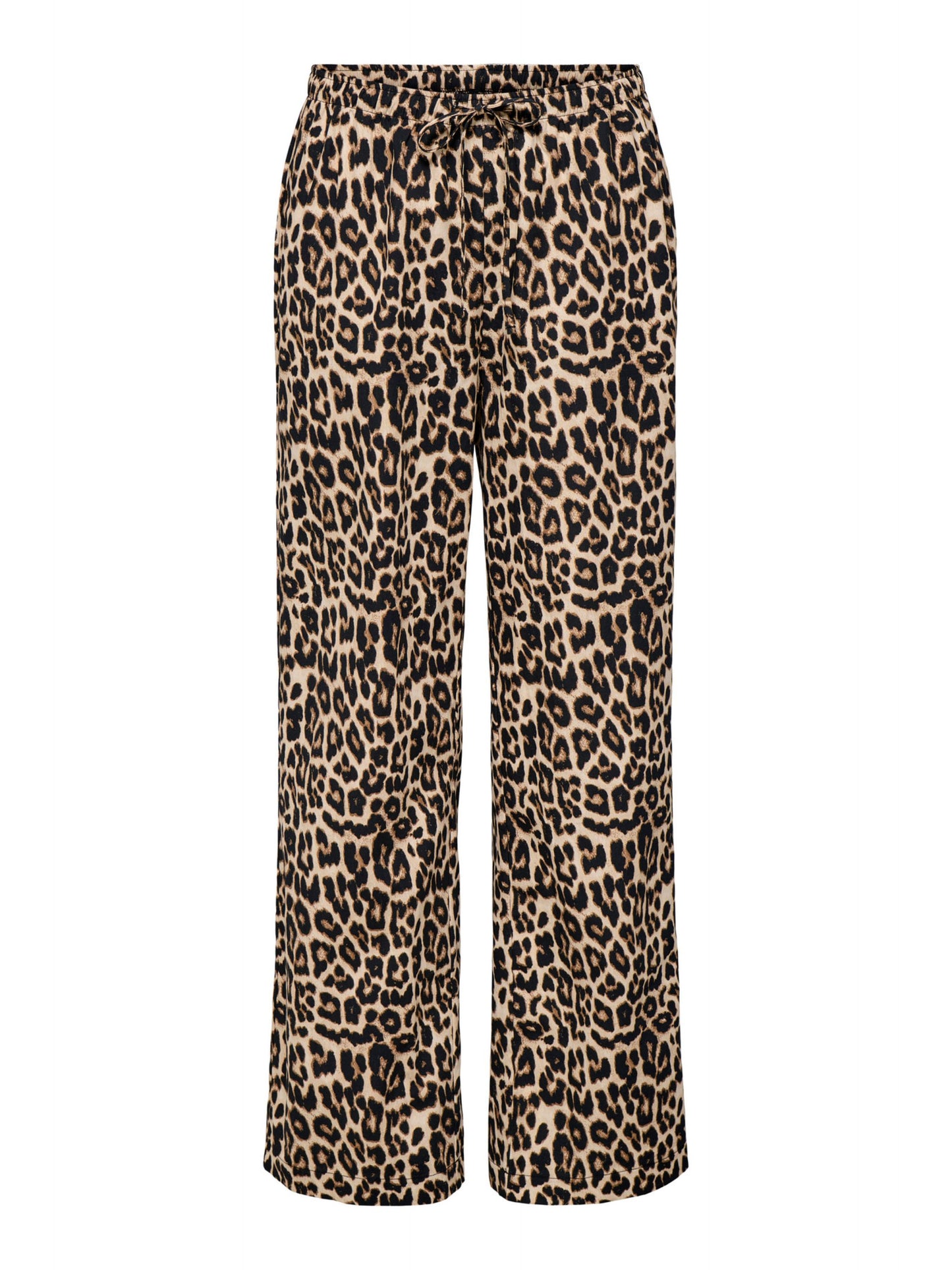 ONLY Wide Leg Leopard Print Trousers