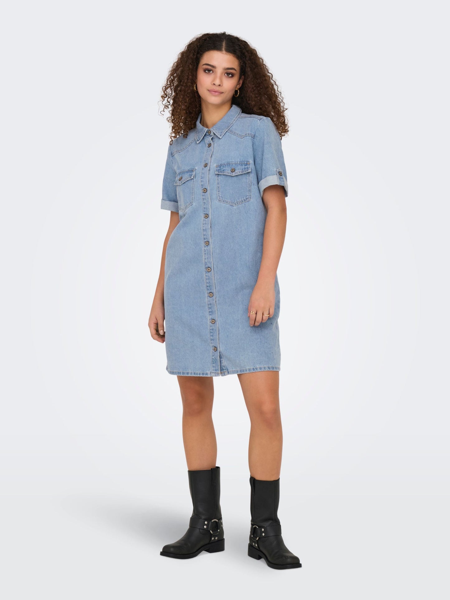 ONLY Denim Light Blue Denim Dress