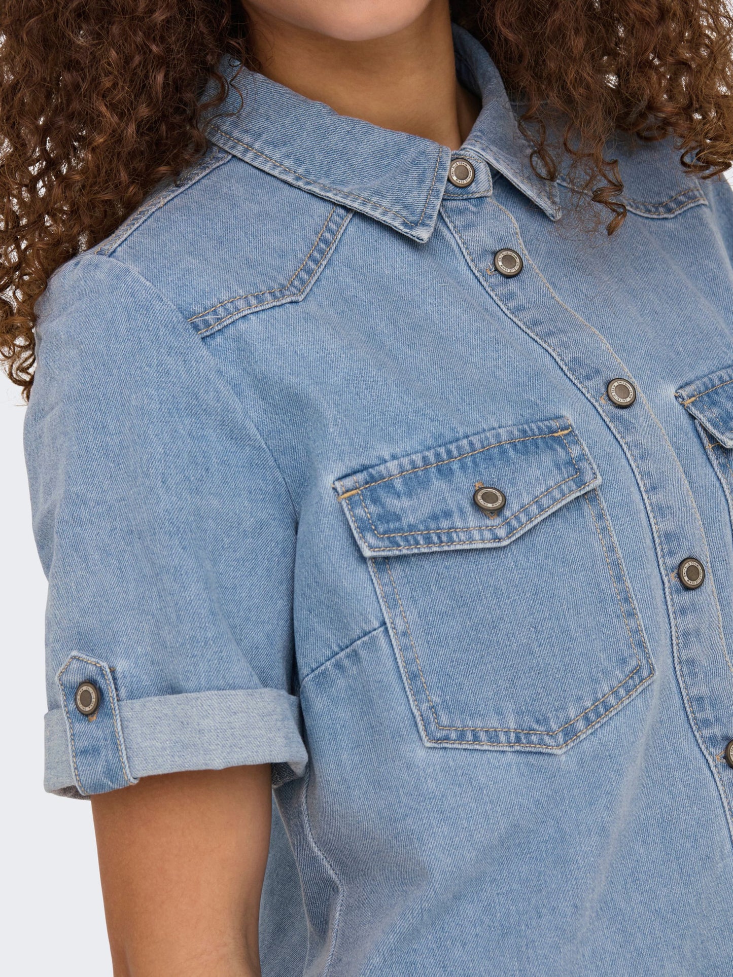 ONLY Denim Light Blue Denim Dress