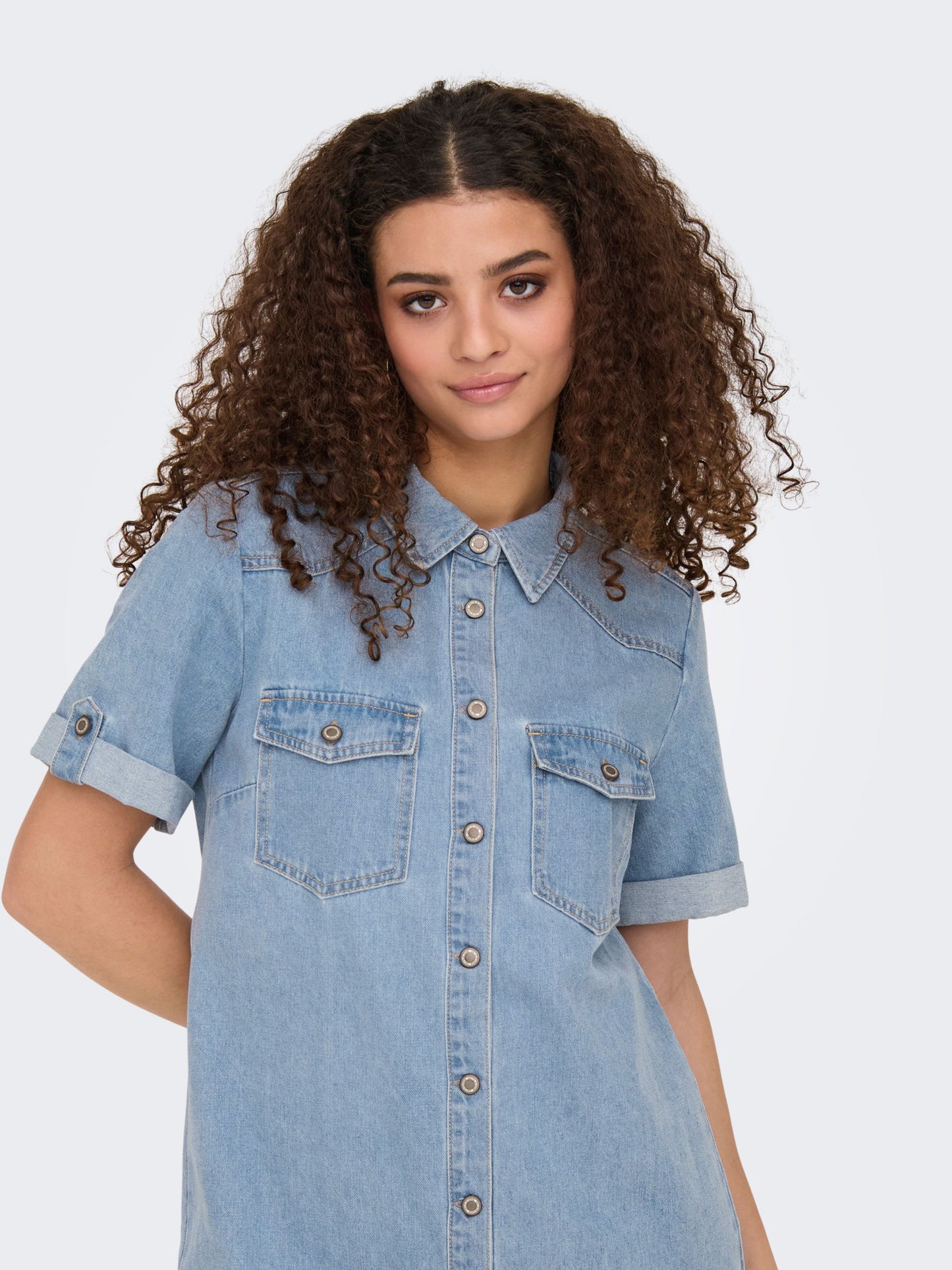 ONLY Denim Light Blue Denim Dress