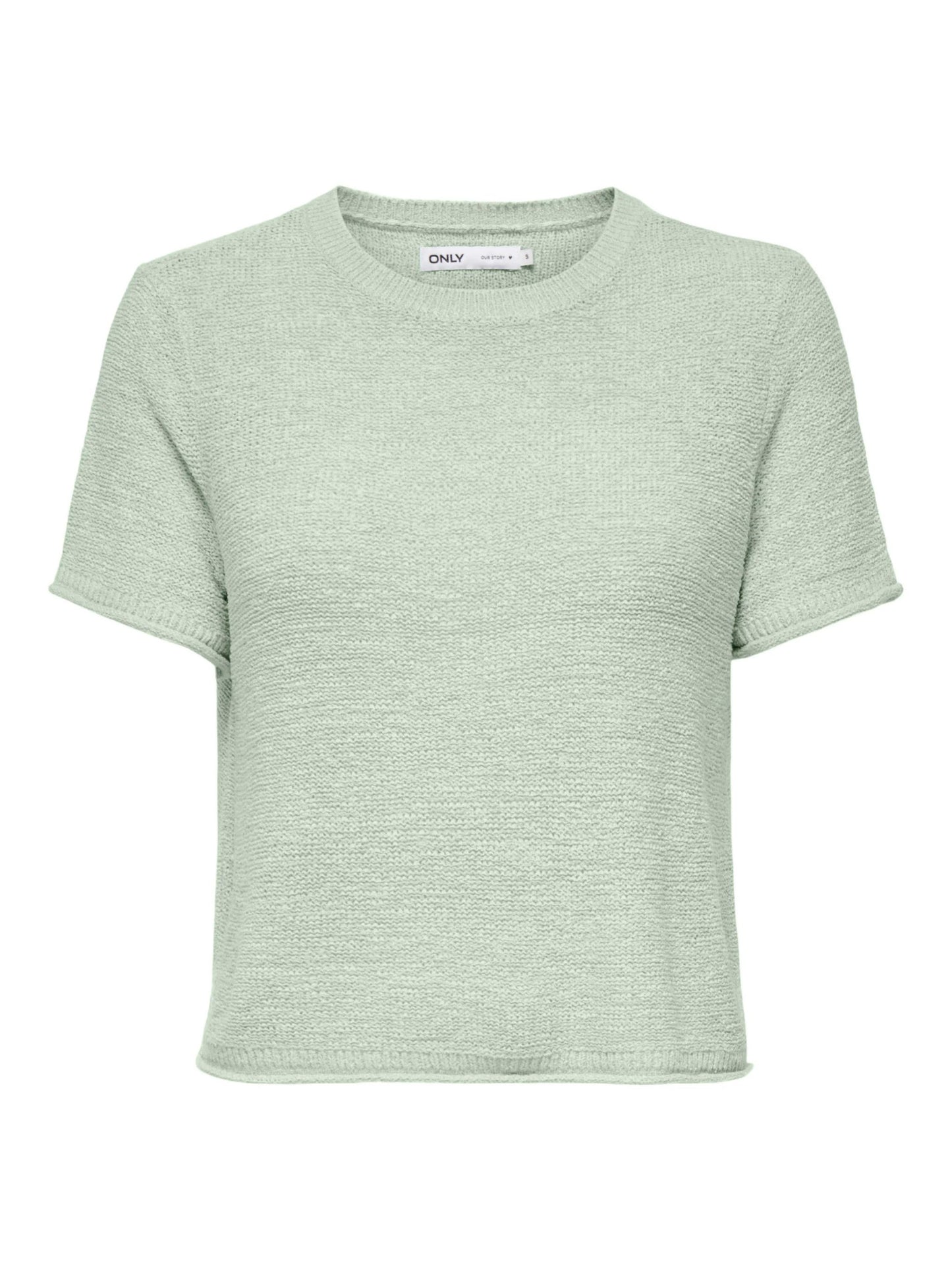 ONLY Light Flat Knit Top in Green