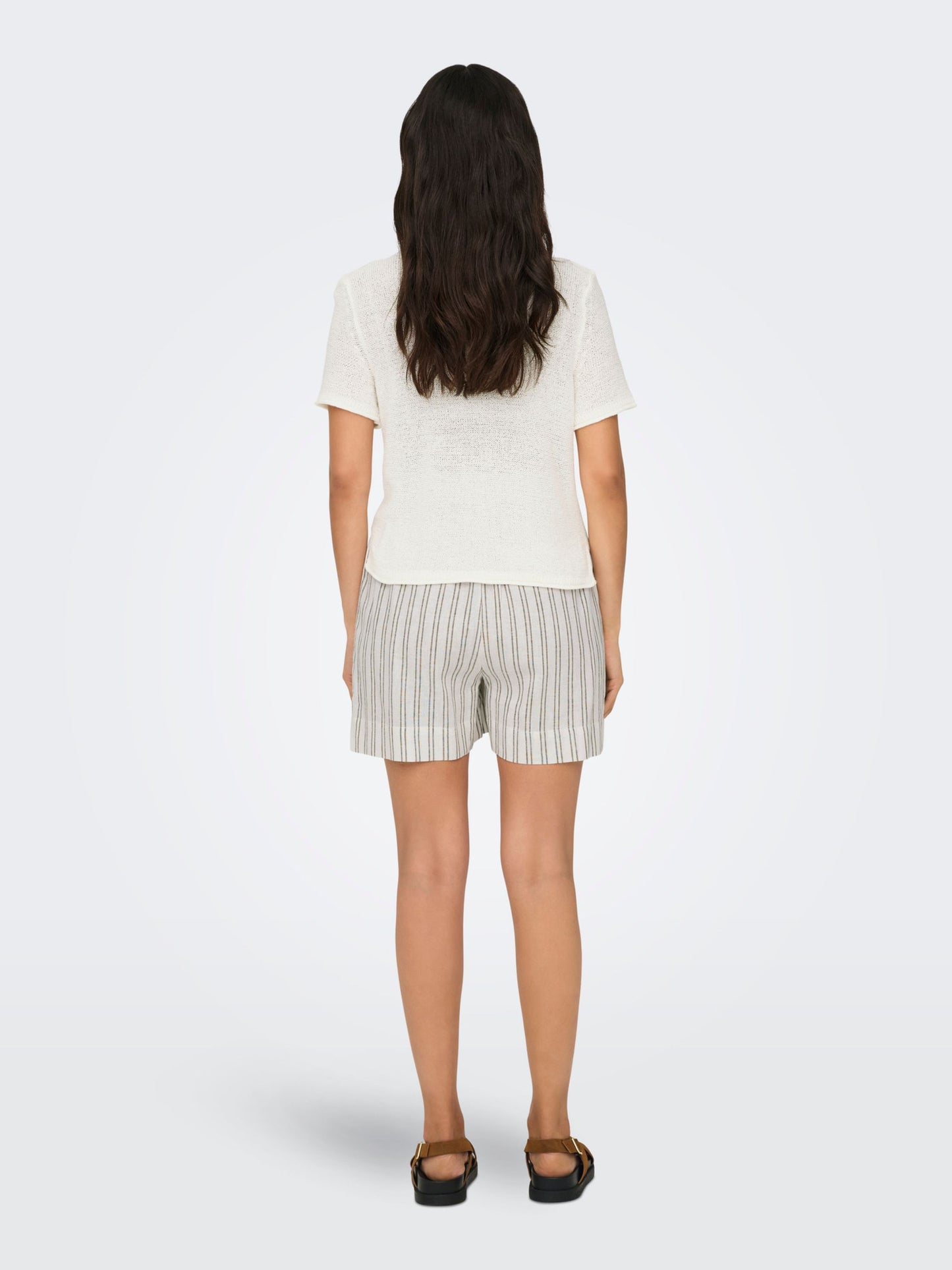 ONLY Light Flat Knit Top in White