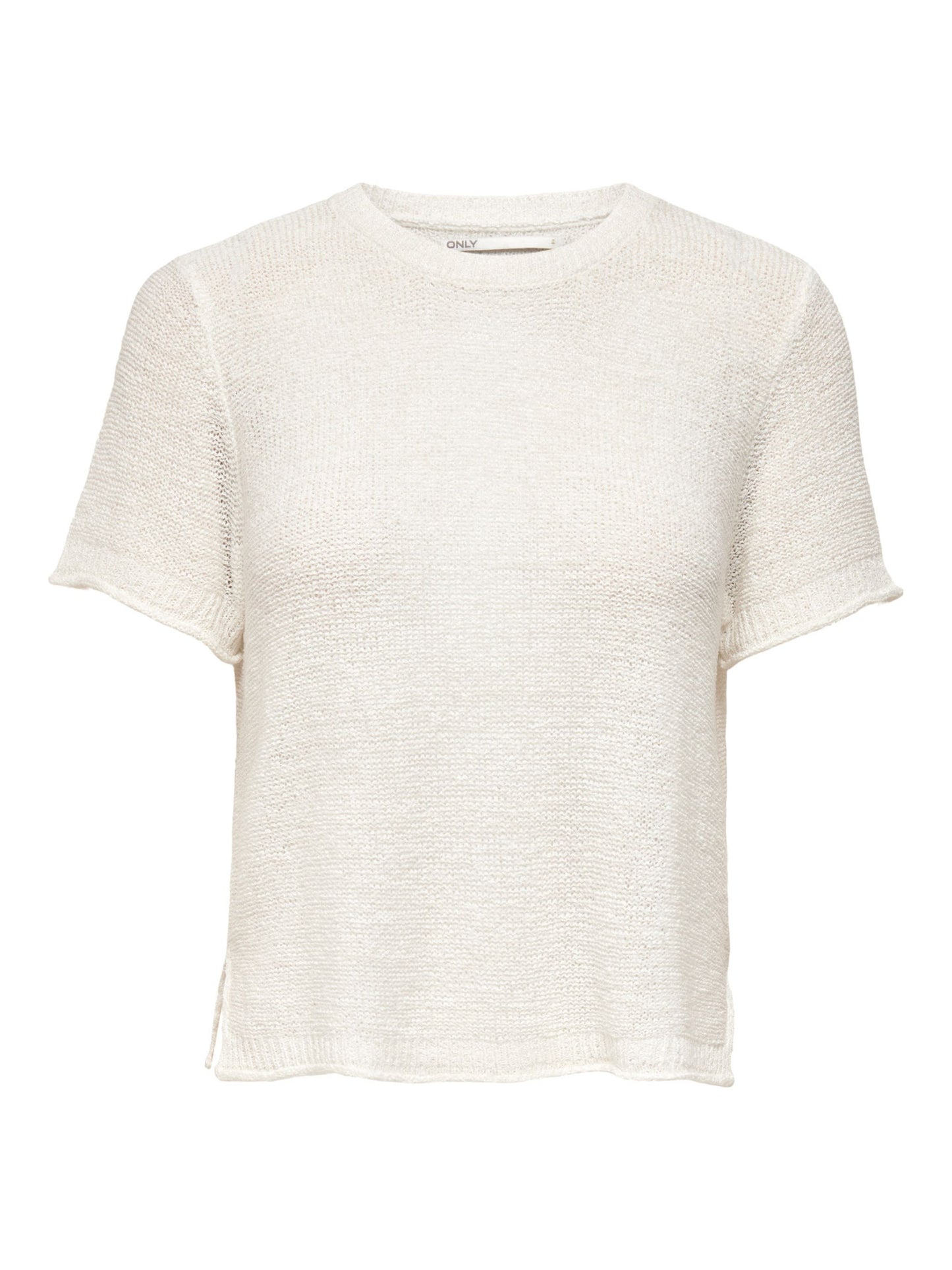 ONLY Light Flat Knit Top in White