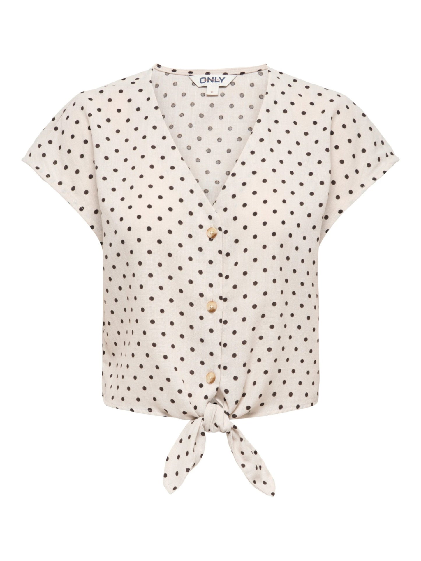 ONLY Polka Dot Tie Shirt