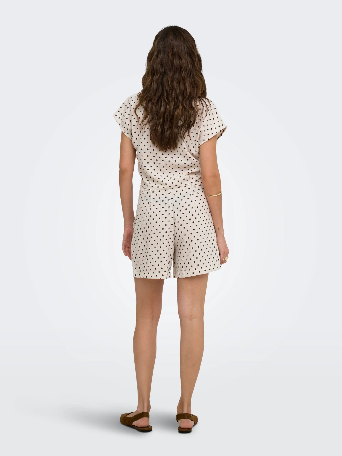 ONLY Polka Dot Tie Shirt