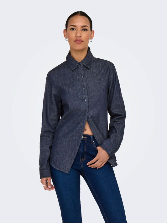 ONLY Ruby Dark Denim Shirt