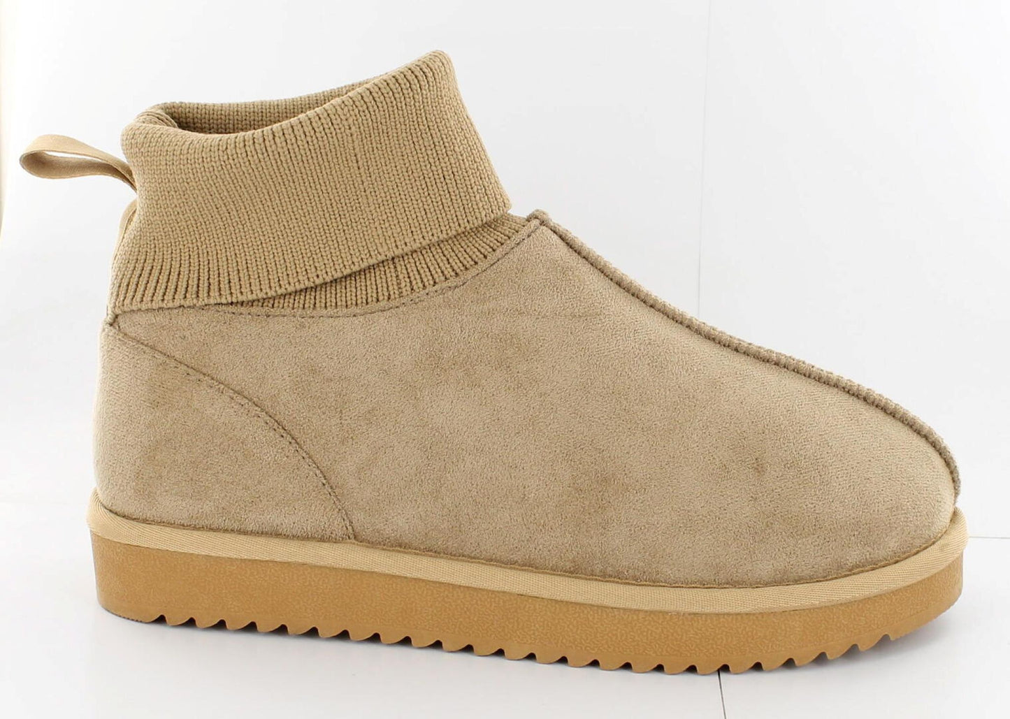 Cozipawz Slipper Boot Cuff Cozi in Beige