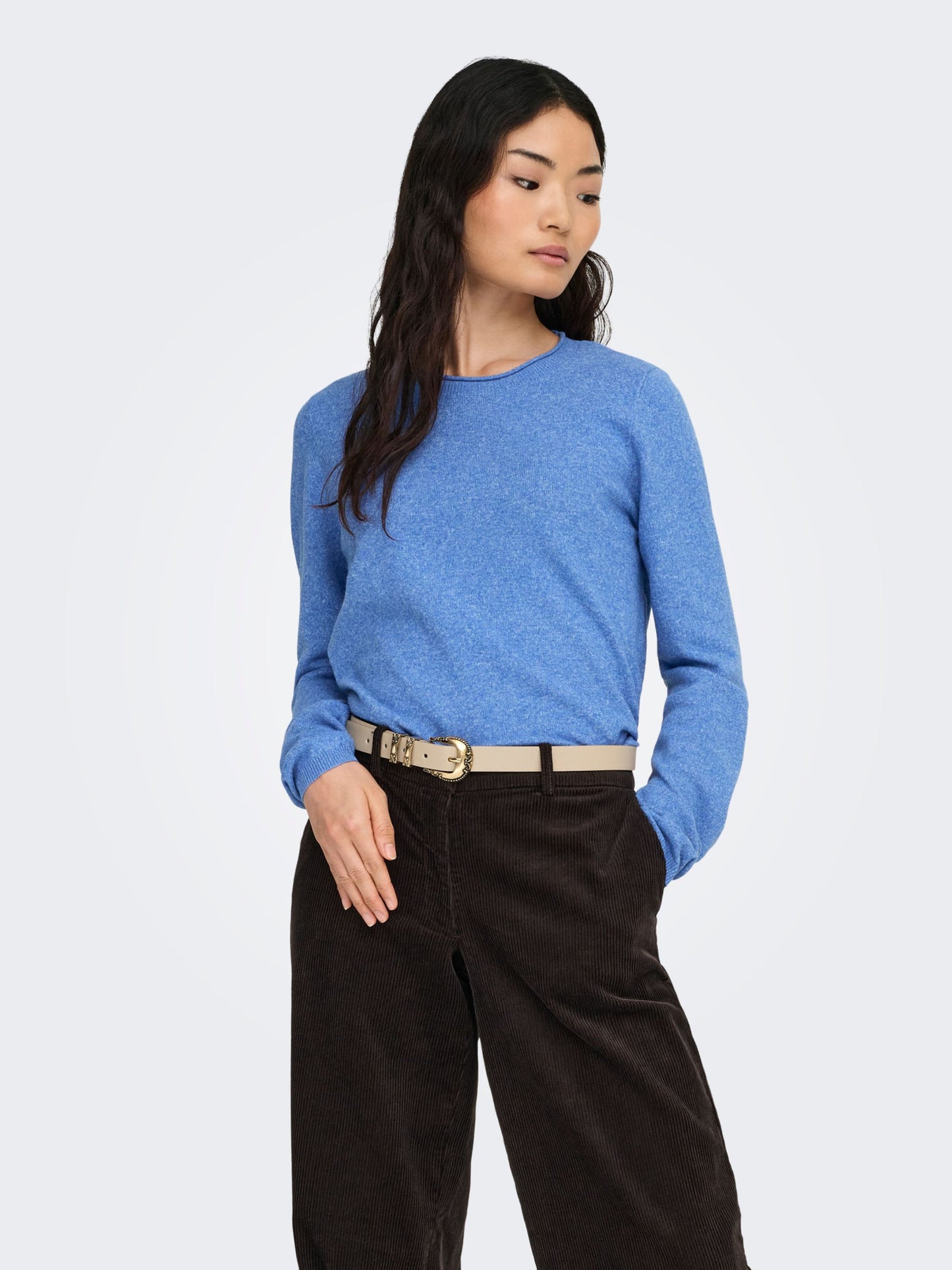 ONLY Soft Knit Top in Blue