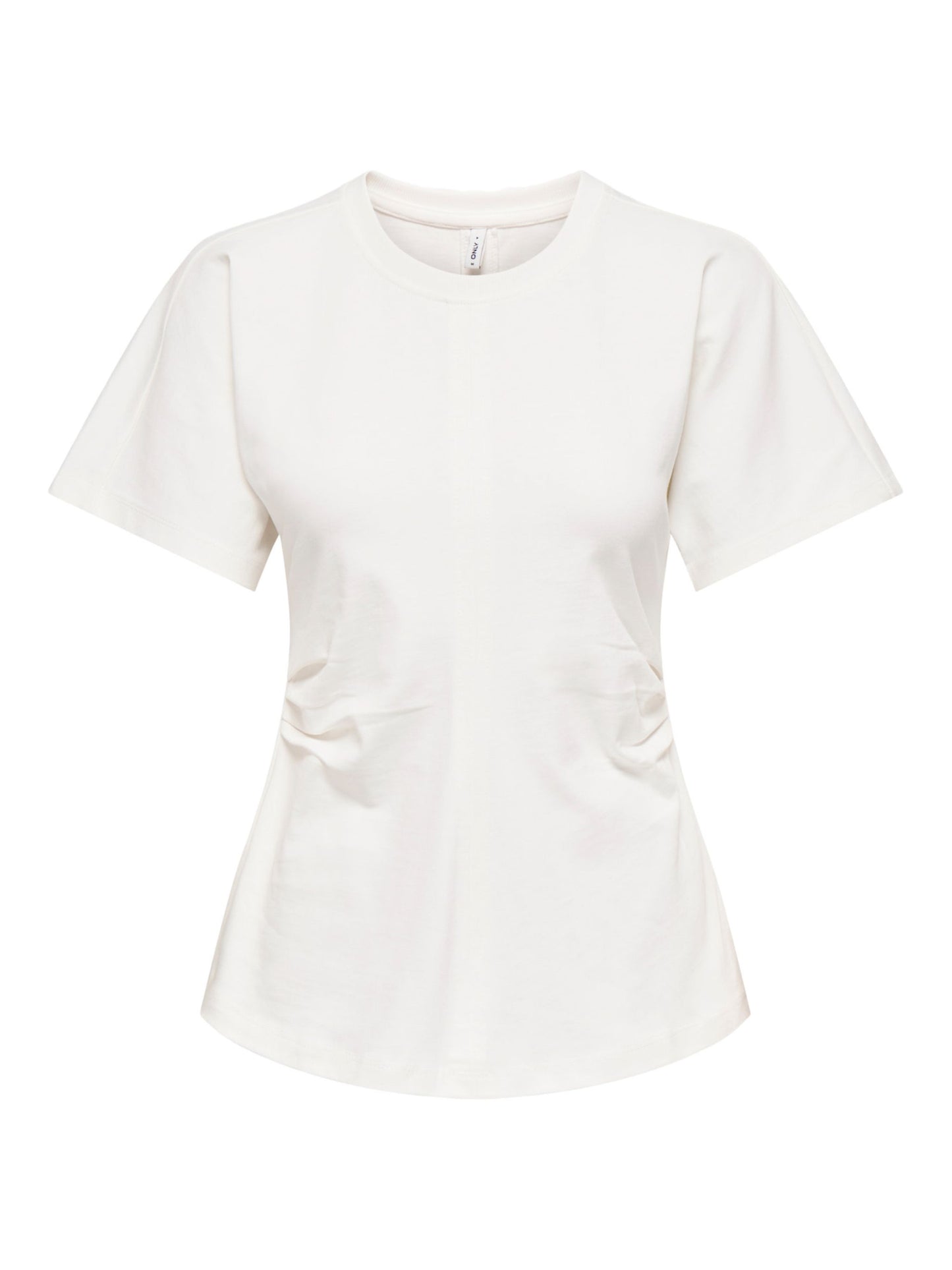 ONLY White Ruched T-Shirt Top