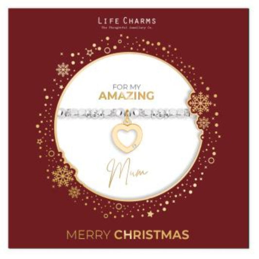 Life Charms Christmas Sleeve Bracelet - Amazing Mum
