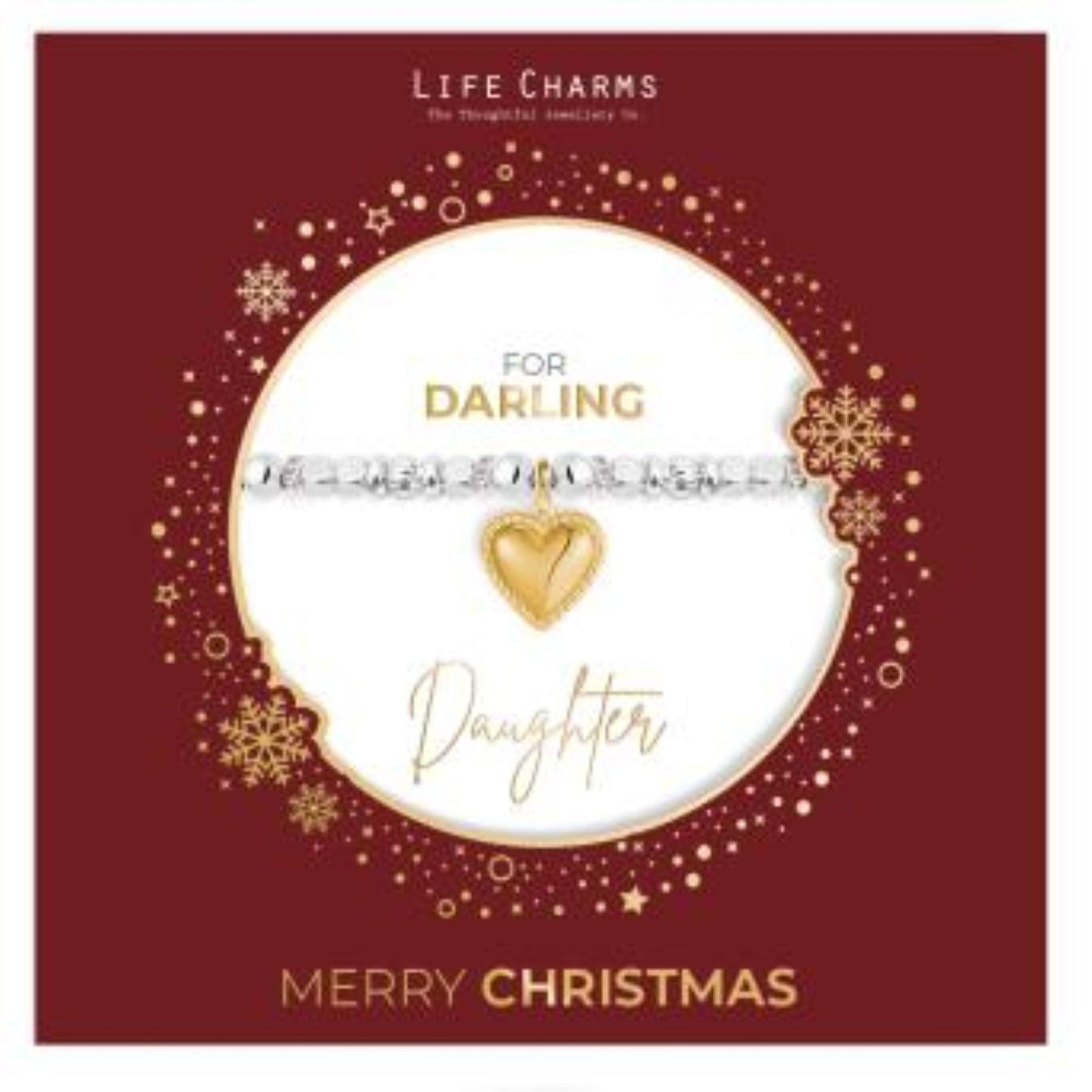 Life Charms Christmas Sleeve Bracelet - Darling Daughter