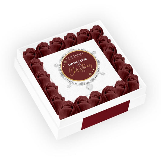 Life Charms Christmas Flower Box with Sleeve - With Love at Christmas