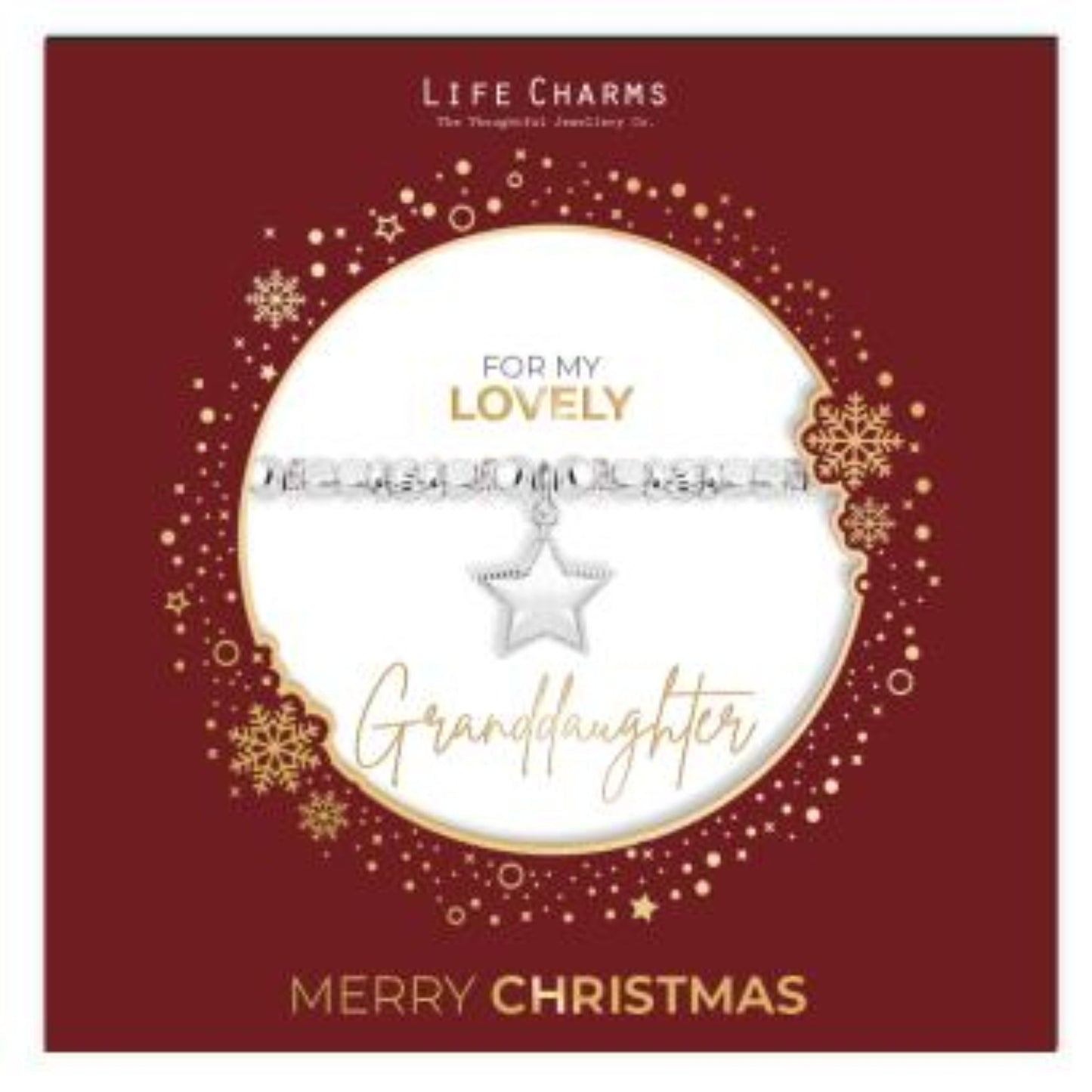 Life Charms Christmas Sleeve Bracelet - Lovely Granddaughter