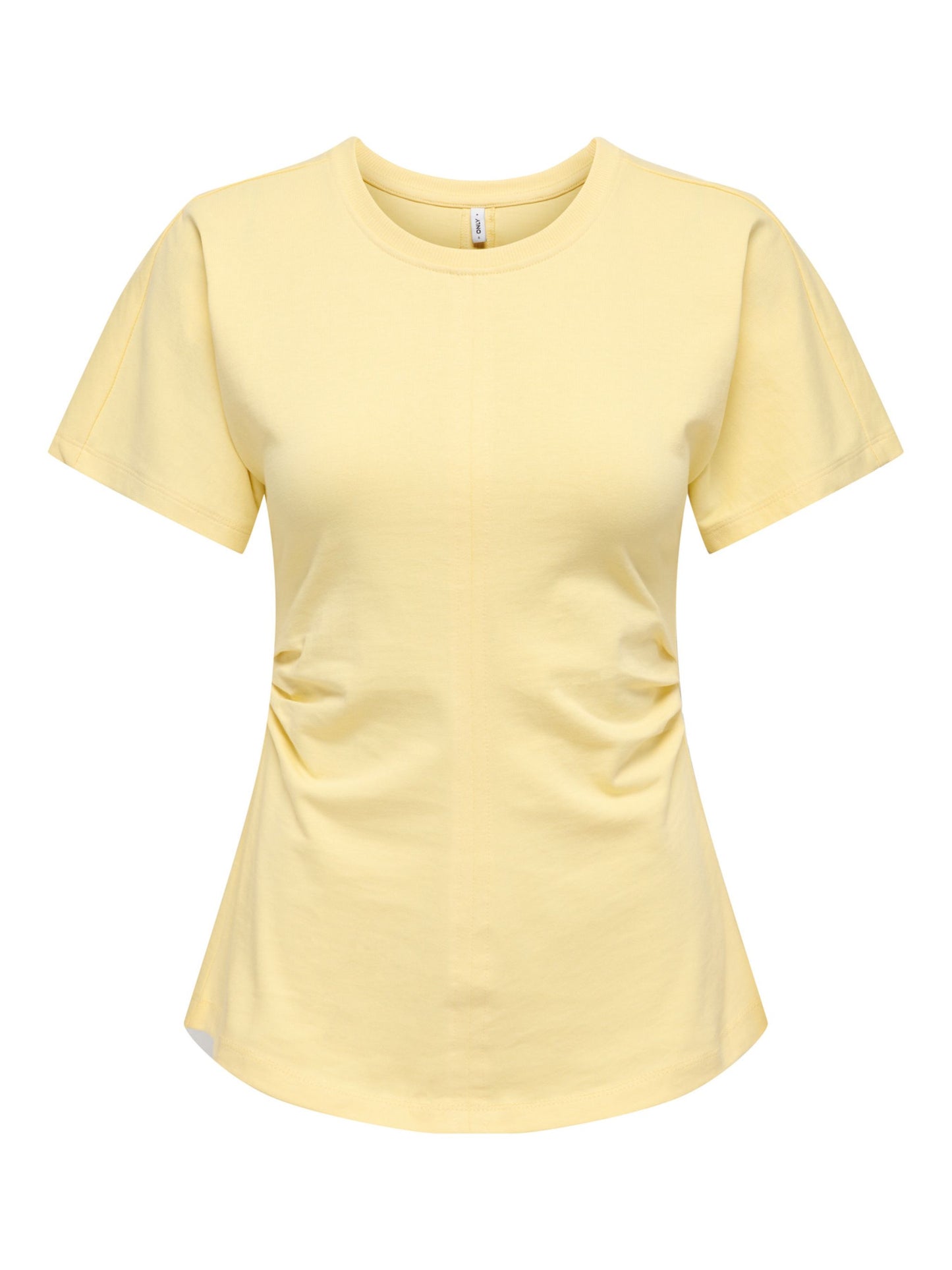 ONLY Yellow Ruched T-Shirt Top